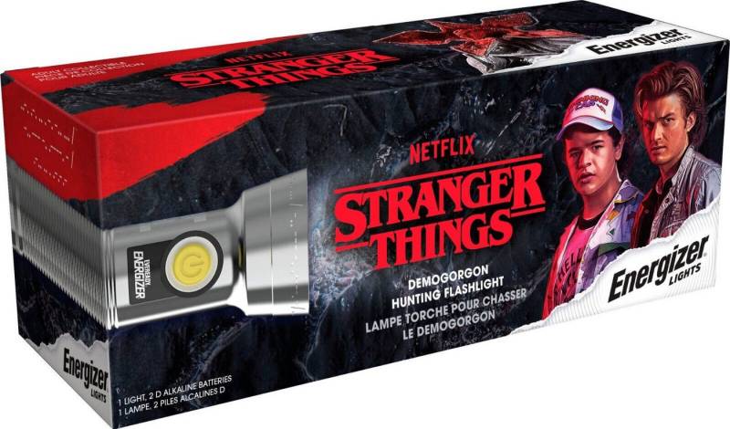 Energizer Taschenlampe Stranger Things Taschenlampe Demogorgon Hunting Flashlight silber von Energizer