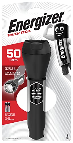 Energizer Touch Tech LED Taschenlampe batteriebetrieben 50lm 20h 168g E300690800 Schwarz von Energizer Max