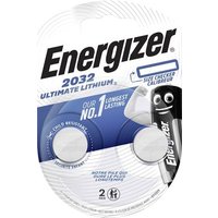 Energizer Knopfzelle CR 2032 3V 2 St. 235 mAh Lithium Ultimate 2032 von Energizer