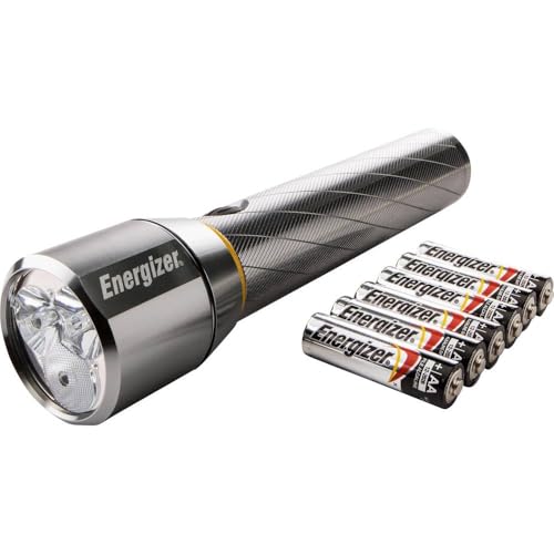 Energizer Vision HD Metal 6 AA LED Taschenlampe Große Reichweite batteriebetrieben 1500 lm 15 h 479 g von Energizer