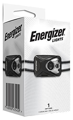 Energizer Stirnlampe LED, Wiederaufladbare Mini Sporting Superhelle Kopflampe für Camping, Outdoor und Wandern, Batterie Enthalten von Energizer