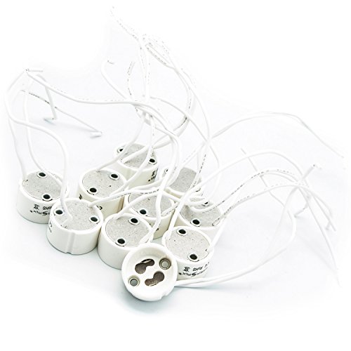 Energmix 20x GU10 Fassung fr LED und Halogen mit Kabel aus hochwertigem Keramik 12V, 2343-20x von Energmix