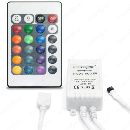 RGB Controller Dimmer Regler mit Fernbedienung für RGB LED Streifen 12V RGB von Energmix