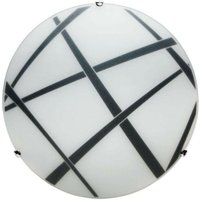 Deckenlampe aus schwarz-weißem Glas Durchmesser 40 cm von Energy
