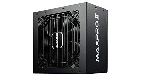 ENERMAX MAXPRO II ATX Gaming PC Netzteil 700W 80Plus 230V EU (Non Modular) schwarz mit 5fach Schutzschaltung, EMP700AGT-C von ENERMAX