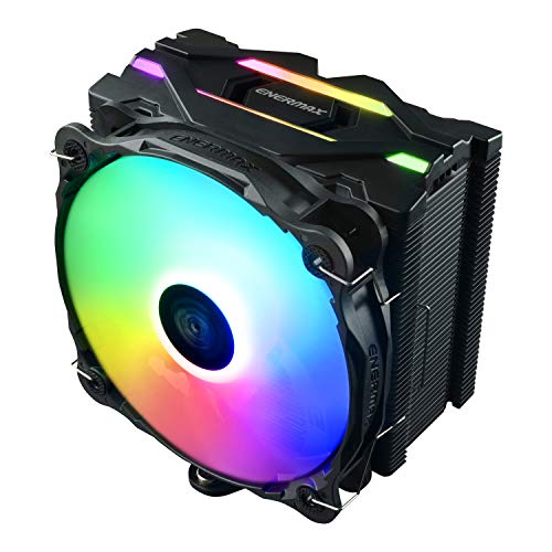 Enermax ETS-F40-FS ARGB CPU-Kühler +200W TDP für Intel/AMD Ryzen, 14cm PWM High-Pressure Silent ARGB Lüfter; ETS-F40-BK-ARGB, schwarz von ENERMAX