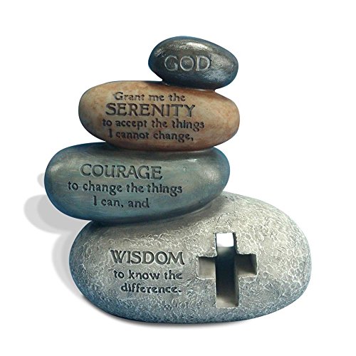 Enesco Legacy of Love by Gregg Gift Stacked Serenity Prayer Stones Stone Resin Figur, 14 cm von Enesco