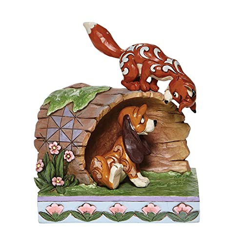 Disney Jim Shore Traditions Der Fuchs und der Hund ‚Unwahrscheinliche Freunde‘ Figurine Disney Jim Shore Traditions Der Fuchs und der Hund ‚Unwahrscheinliche Freunde‘ Figurine von Enesco