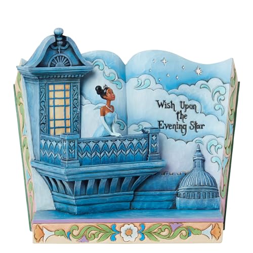 Disney Traditions Princess Frog Book Figurine, Height 18cm von Disney Traditions