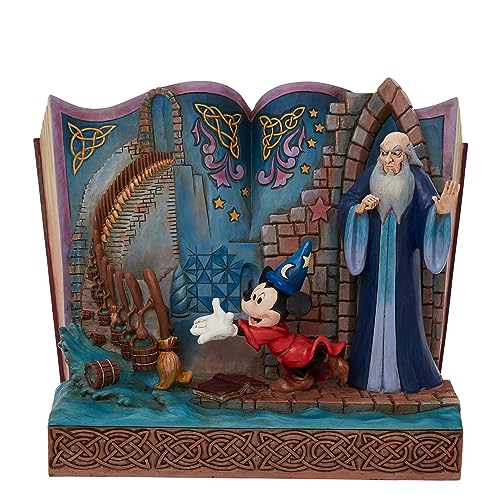 Disney Traditions Sorcerer Mickey Story Book Figurine von Enesco