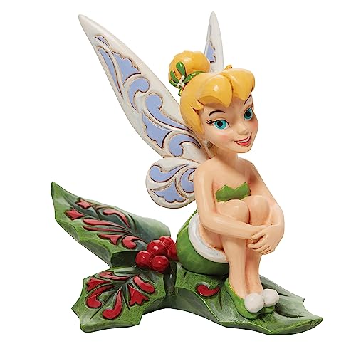 Disney Traditions Tinkerbell Sitting On Holly Figurine von Enesco