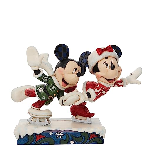 ENESCO Jim Shore Disney Mickey und Minnie Eislauf-Figur 12,7 cm 6010871 von Enesco