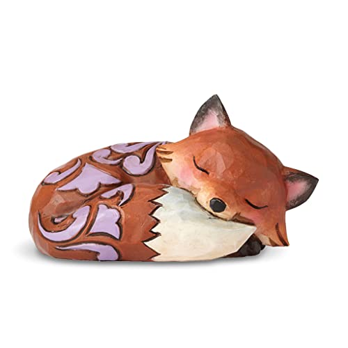 ENESCO Jim Shore Heartwood Creek Animal Miniature Sleeping Fox Figurine 4055058 New von Enesco