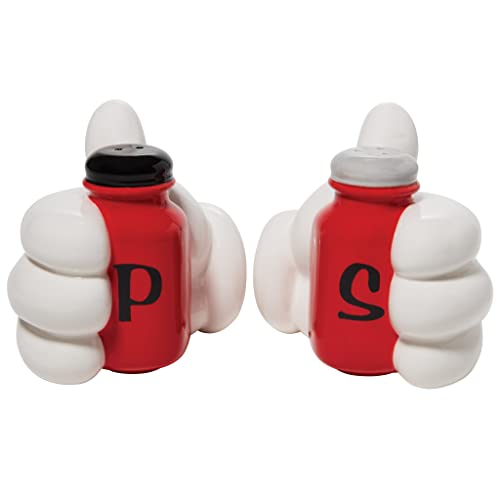 Enesco Disney Ceramics Salz- und Pfefferstreuer-Set, Mickey Mouse Hände, 8,9 cm, mehrfarbig Enesco Disney Ceramics Salz- und Pfefferstreuer-Set, Mickey Mouse Hände, 8,9 cm, mehrfarbig von Enesco