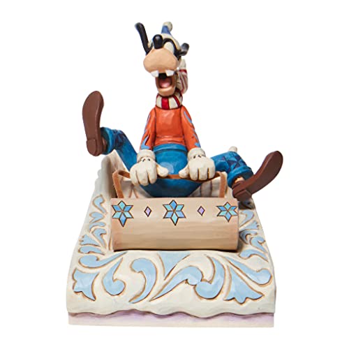 Enesco Disney Traditions Figur Rodelschlitten Goofy 6008974 Mehrfarbig 5.5 in H x 4.53 in W x 6.1 in L von Enesco