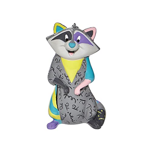 Enesco Disney by Romero Britto Pocahontas Meeko Miniatur-Figur, 8,9 cm, Mehrfarbig, One Size von Enesco