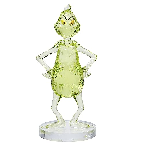 Enesco Facets Dr. Seuss The Grinch Hands on HIPS Figur, 8,9 cm, Grün von Enesco