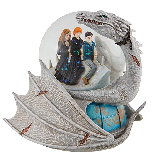 Enesco Harry Potter, Ron und Hermoine Riding Ukranian Ironbelly Dragon Water Globe Waterball, 14 cm, Mehrfarbig von Enesco