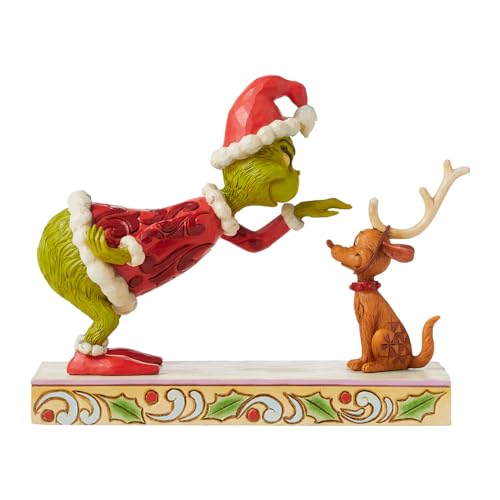 Enesco Jim Shore 6008889 The Grinch Grinch Patting Max Figur von Enesco