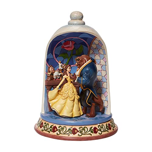 Enesco Jim Shore 6008995 Disney Traditions Die Schöne und das Biest Rose Dome Figur Mehrfarbig 10.3 in H x 7.08 in W x 7.08 in L von Enesco