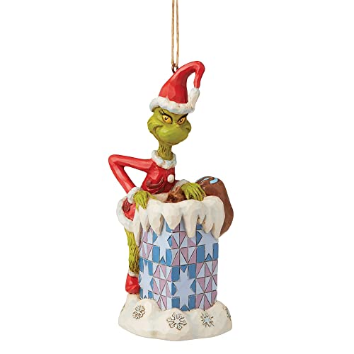 The Grinch By Jim Shore Grinch Climbing In Chimney Hanging Ornament von Enesco