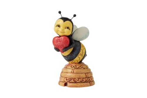 Enesco Jim Shore Heartwood Creek Miniaturfigur, Honigbiene mit Herz, 8,5 cm, Mehrfarbig von Enesco