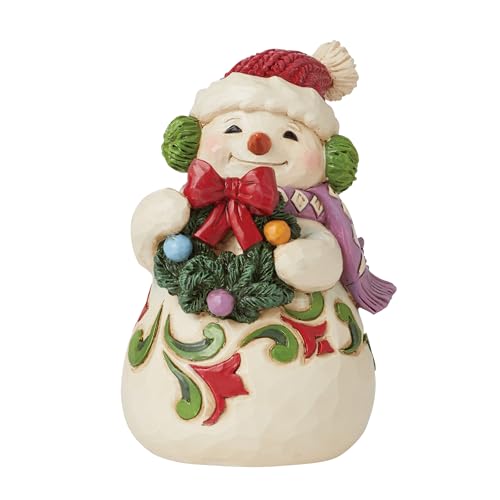 Enesco Jim Shore Heartwood Creek Schneemann mit Ohrenschützern, Miniatur-Figur, 9,1 cm, mehrfarbig Enesco Jim Shore Heartwood Creek Schneemann mit Ohrenschützern, Miniatur-Figur, 9,1 cm, mehrfarbig von Enesco