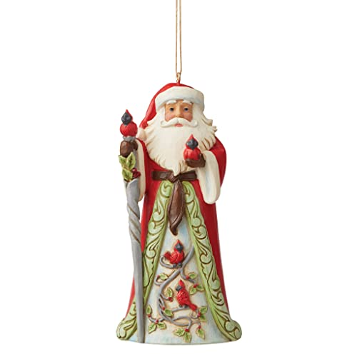 Enesco Jim Shore Heartwood Creek Weihnachtsmann mit Kardinälen, 12,9 cm, mehrfarbig von Enesco