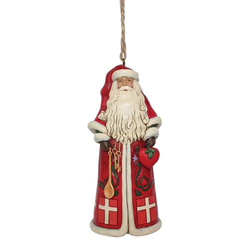 Enesco Jim Shore Heartwood Creek dänischer Weihnachtsmann, 11,4 cm, Mehrfarbig von Enesco