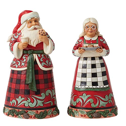 Enesco Jim Shore Hg Figur Santa & Mrs. Claus, 2 Stück von Enesco