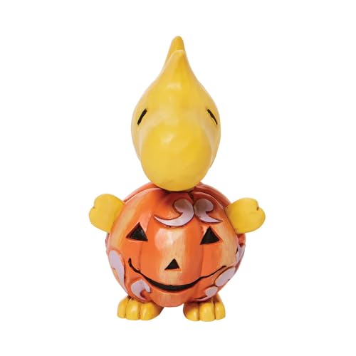 Enesco Peanuts by Jim Shore Halloween Woodstock verkleidet als Kürbis Miniaturfigur, 8,2 cm, mehrfarbig von Enesco