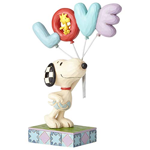 Enesco Jim Shore Peanuts Snoopy with Love Ballon-Figur, 19,1 cm, Mehrfarbig von Enesco