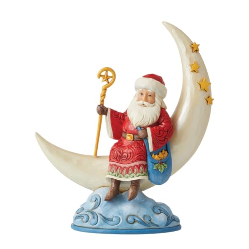 Heartwood Creek By Jim Shore Santa On Crescent Moon Figurine von Enesco