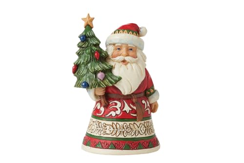 Enesco Jim Shore Santa 'Weihnachtsmann mit Mini-Baum Mini - 9cm' 2023 von Enesco