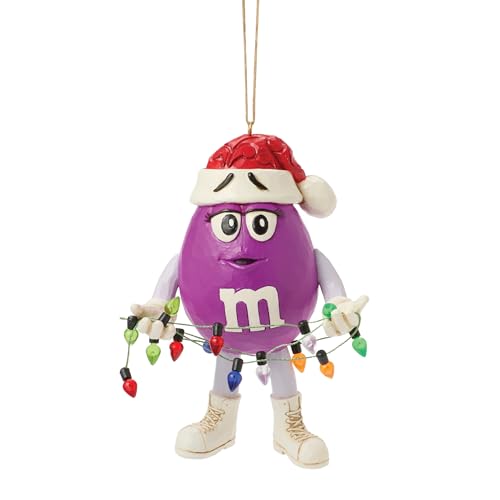 Enesco M&M's by Jim Shore lila Figur umwickelt in Weihnachtslichter, hängende Ornamente, 12 cm, Mehrfarbig Enesco M&M's by Jim Shore lila Figur umwickelt in Weihnachtslichter, hängende Ornamente, 12 cm, Mehrfarbig von Enesco