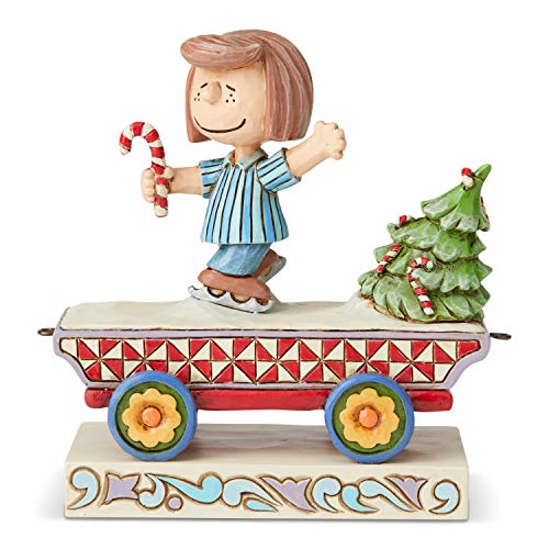 Enesco Peanuts by Jim Shore Peppermint Patty Zug Autofigur, 10,7 cm, Mehrfarbig von Enesco