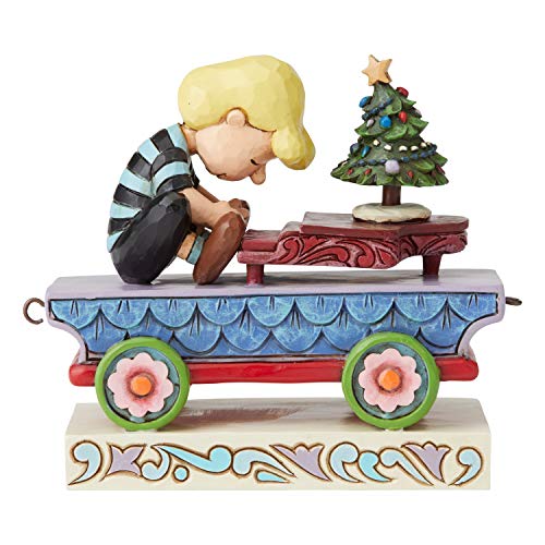 Enesco Peanuts by Jim Shore Schroeder Christmas Concerto Train Car Figur, Mehrfarbig, 3.75 Inch von Enesco