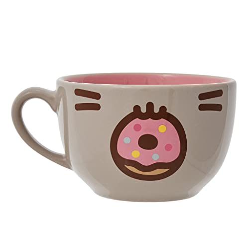 Enesco Pusheen The Cat Donut Face Latte Kaffeetasse, 510 ml, mehrfarbig von Enesco