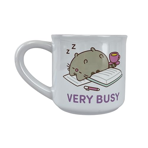 Enesco Pusheen the Cat Very Busy Sleeping Kaffeetasse, 530 ml, Weiß von Enesco