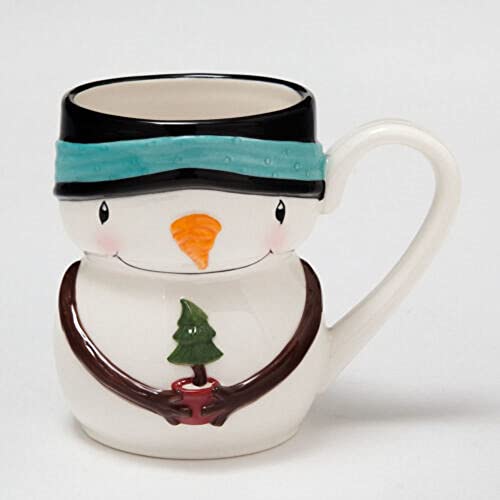 Enesco Stacey Yacula Becher mit Schneemann-Motiv, 2 Stück von Enesco