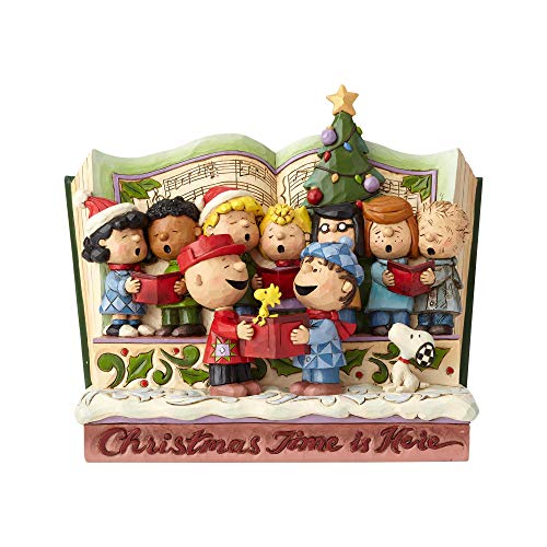 Enesco by Jim Shore Peanuts Christmas Storybook Figur, Steinharz, Mehrfarbig, 7.5" von Enesco