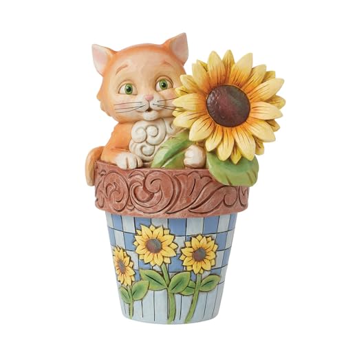 Heartwood Creek by Jim Shore Cat In Flowerpot Figurine von Heartwood Creek by Jim Shore