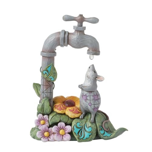 Heartwood Creek by Jim Shore Mouse with Waterdrop Figurine von Enesco