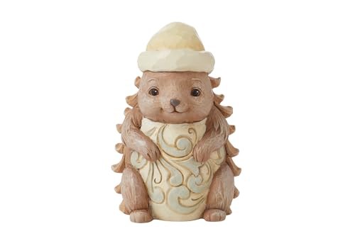 Heartwood Creek by Jim Shore White Woodland Pinecone Hedgehog Figurine von Enesco