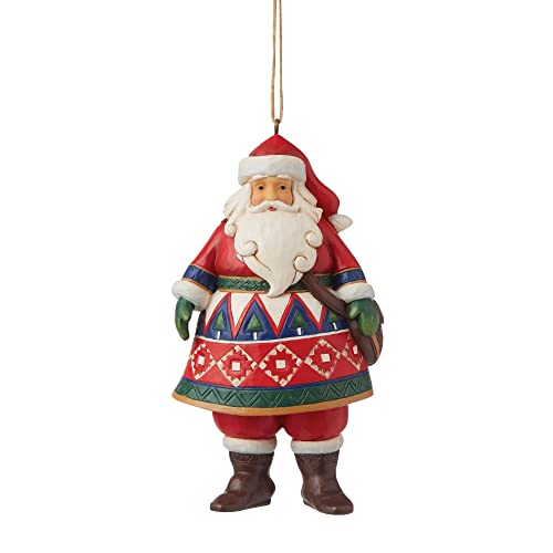 Jim Shore Heartwood Creek Lapland Weihnachtsmann mit Umhängetasche, 6009458 von Enesco