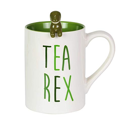 Our Name is Mud Tea Rex Mug With Spoon Set von Enesco