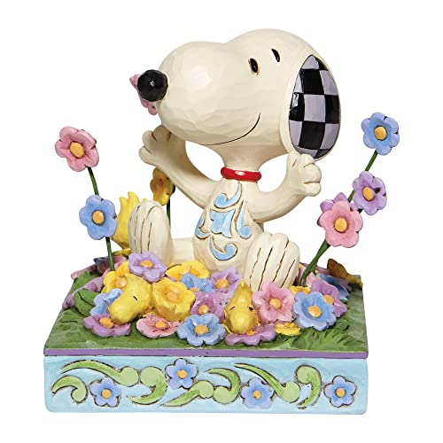 Peanuts By Jim Shore Snoopy In Bed Of Flowers Figurine von Enesco