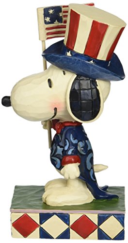 Enesco Peanuts by Jim Shore Patriotische Snoopy-Figur aus Kunstharz, 15,2 cm von Enesco