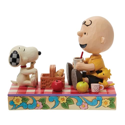 Peanuts by Jim Shore Snoopy, Woodstock and Charlie Brown Picnic Figurine von Enesco