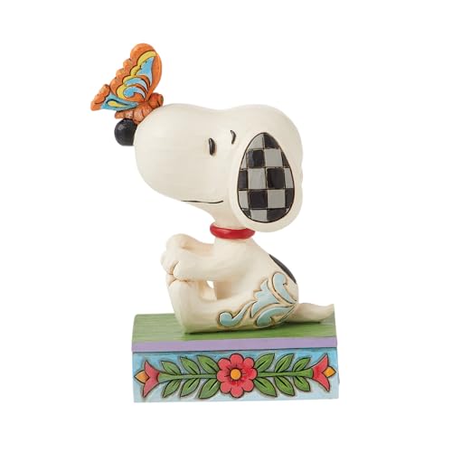 Peanuts by Jim Shore Snoopy Butterfly On Nose Figurine von Peanuts by Jim Shore